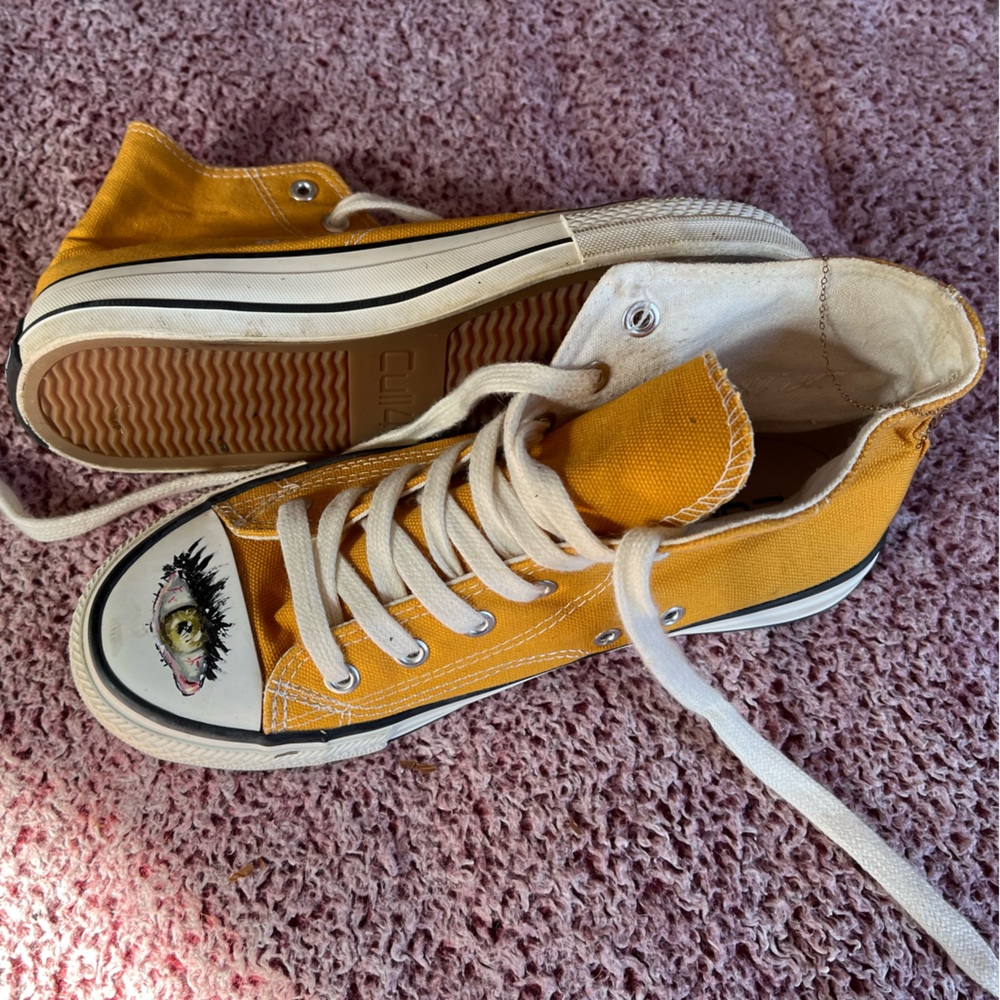 Custom “Chucks” Size 7.5 Great Condition. - image 3